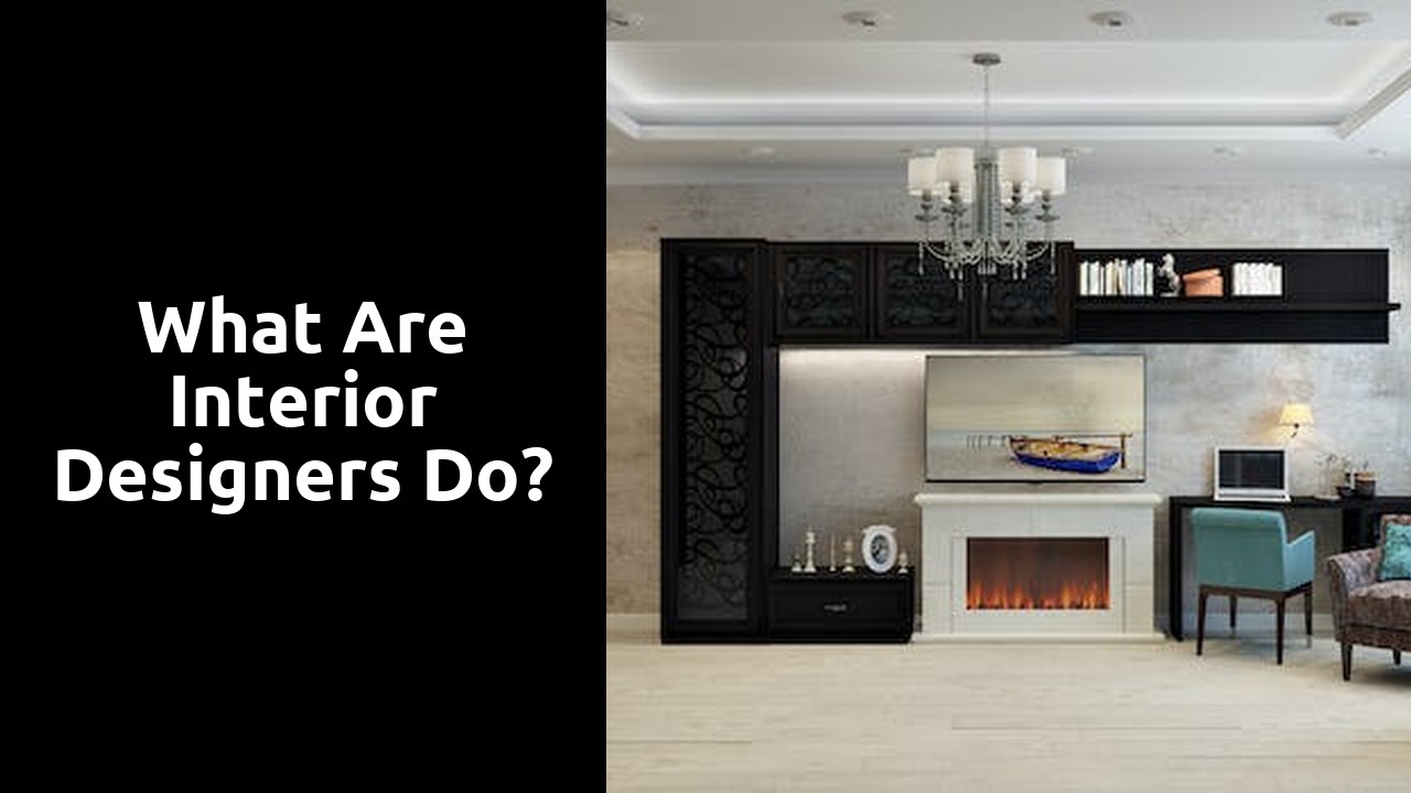What are interior designers do?