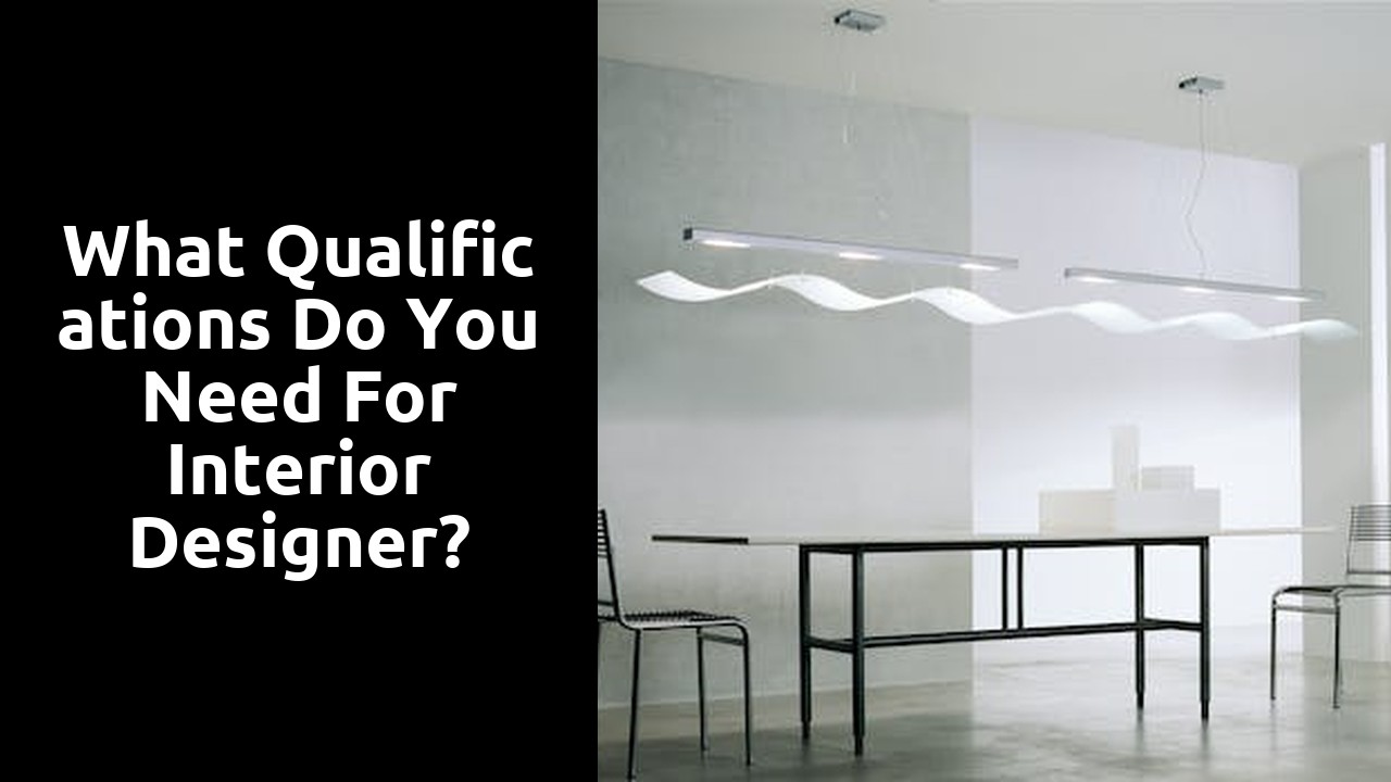 What qualifications do you need for interior designer?