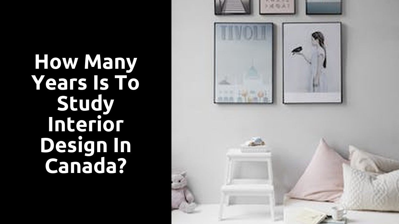 How many years is to study interior design in Canada?